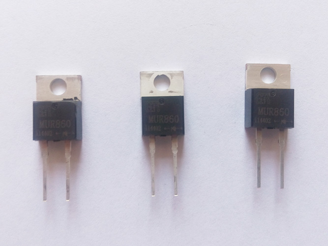 FR810-FR860 Fast recovery switching diodes